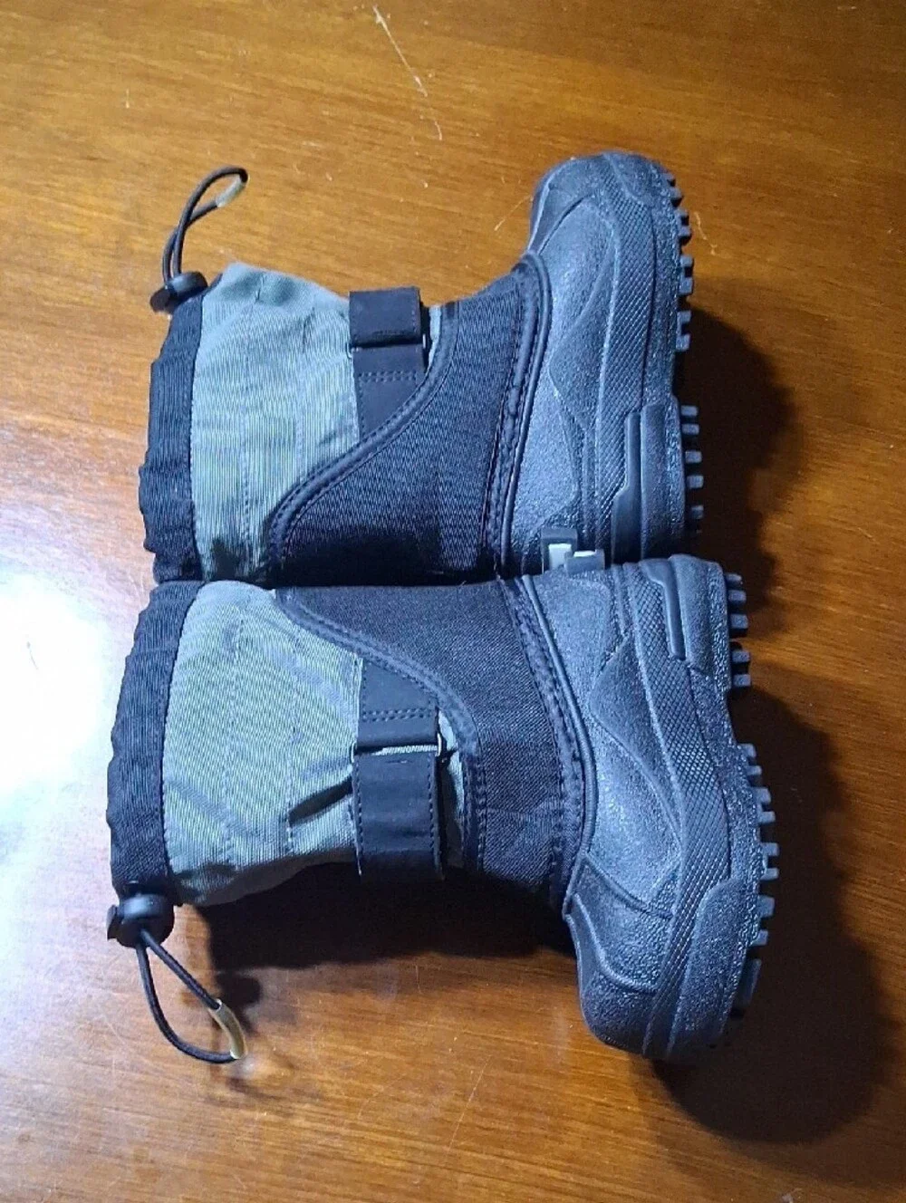 Columbia Black Winter Boots with Blue Logo